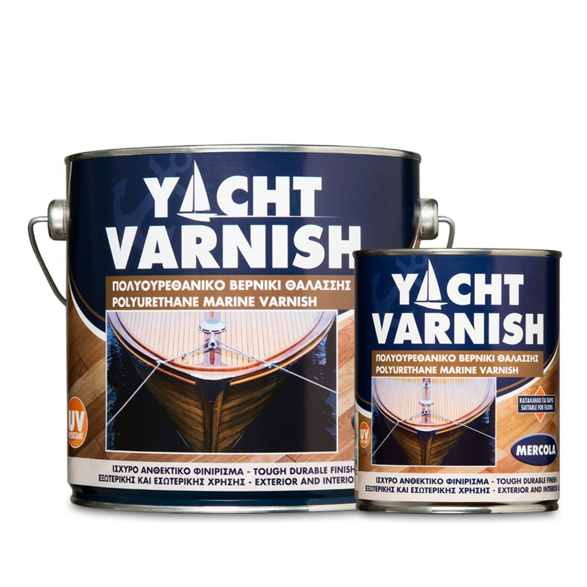 Mercola Yacht Varnish Βερνίκι Ξύλου Θαλάσσης Πολυουρεθάνης ΓΥΑΛΙΣΤΕΡΟ