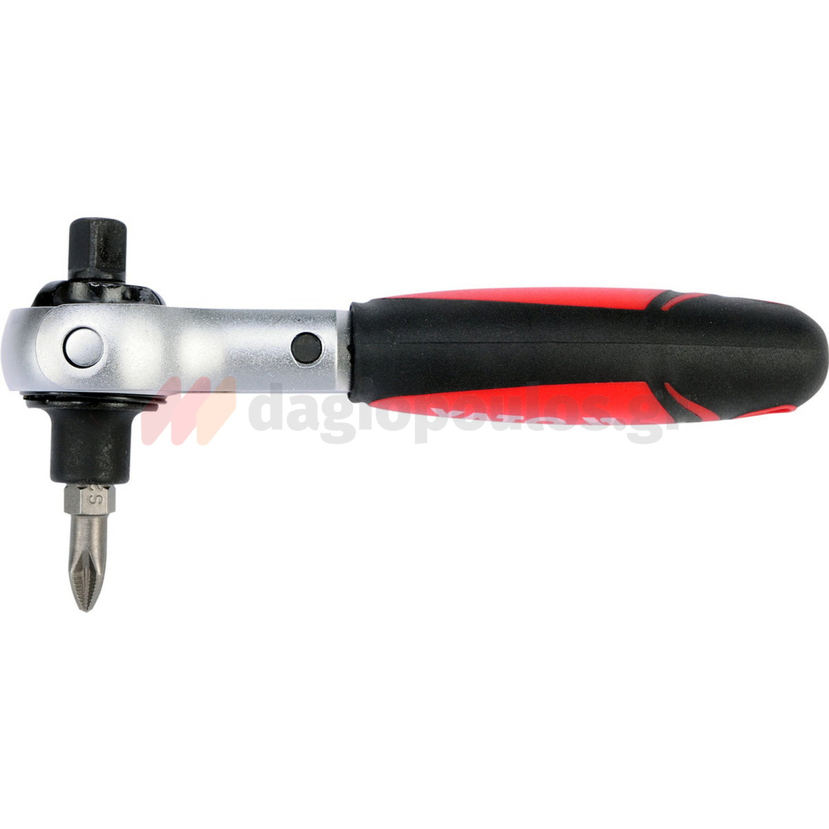 Yato YT-03311 Μανέλα Με Καστάνια CrV 72 Δοντιών Με Περιστρεφομενη Διπλή Κεφαλή 1/4" & ΗΕΧ