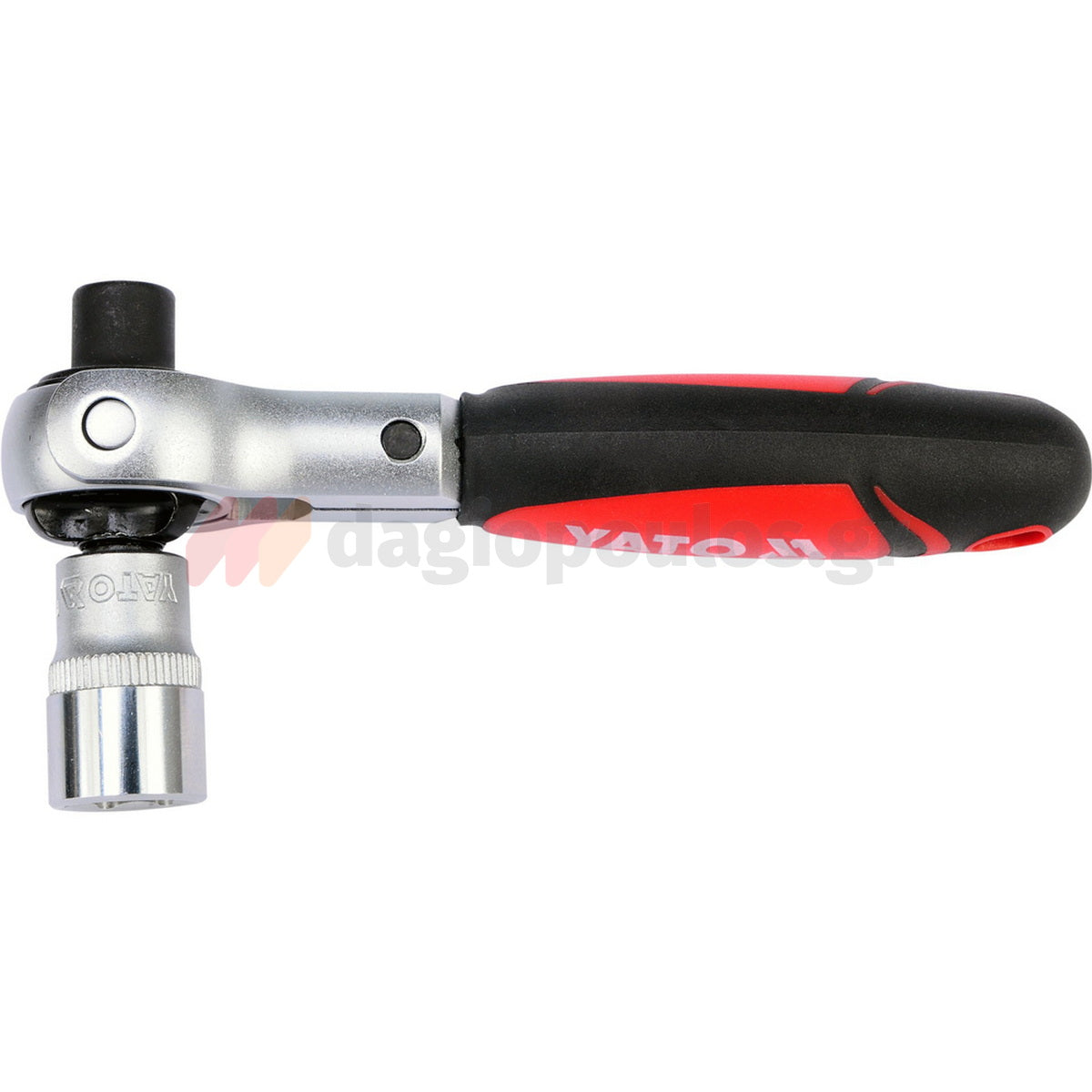 Yato YT-03311 Μανέλα Με Καστάνια CrV 72 Δοντιών Με Περιστρεφομενη Διπλή Κεφαλή 1/4" & ΗΕΧ