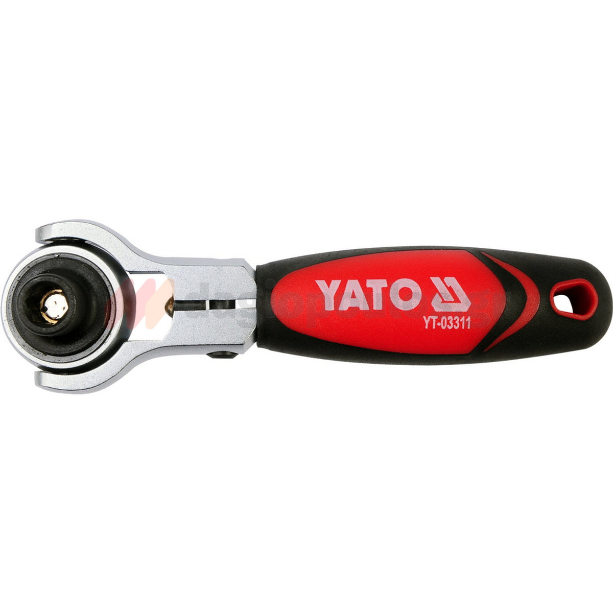 Yato YT-03311 Μανέλα Με Καστάνια CrV 72 Δοντιών Με Περιστρεφομενη Διπλή Κεφαλή 1/4" & ΗΕΧ