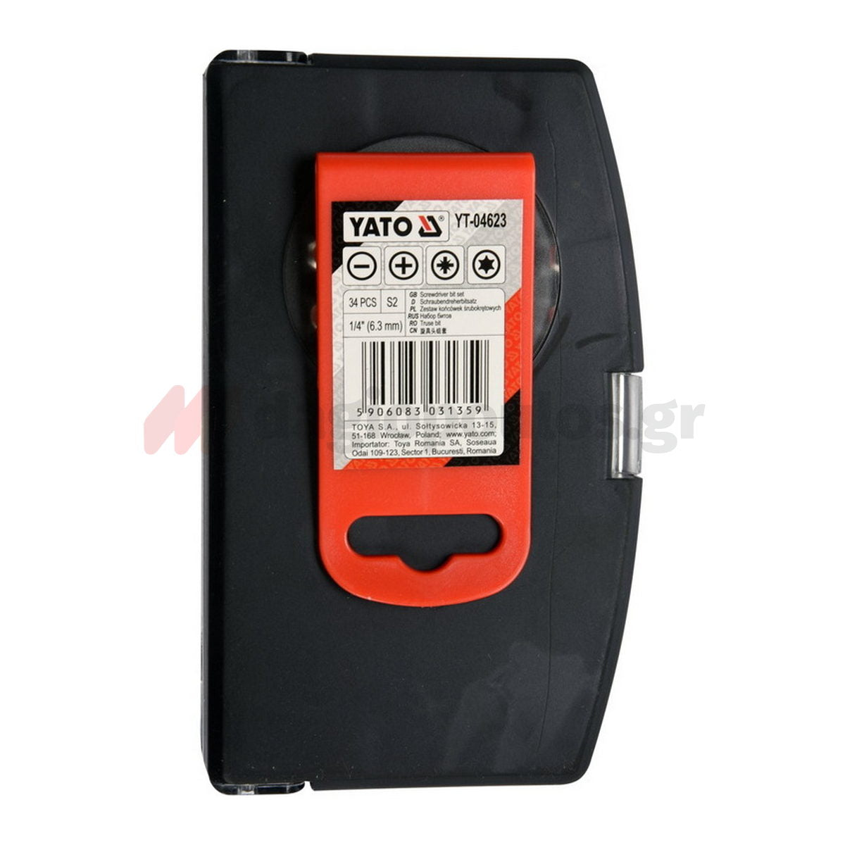 Yato YT-04623 Συλλογή Μύτες Καρυδάκια S2 Σετ 34 Τεμ