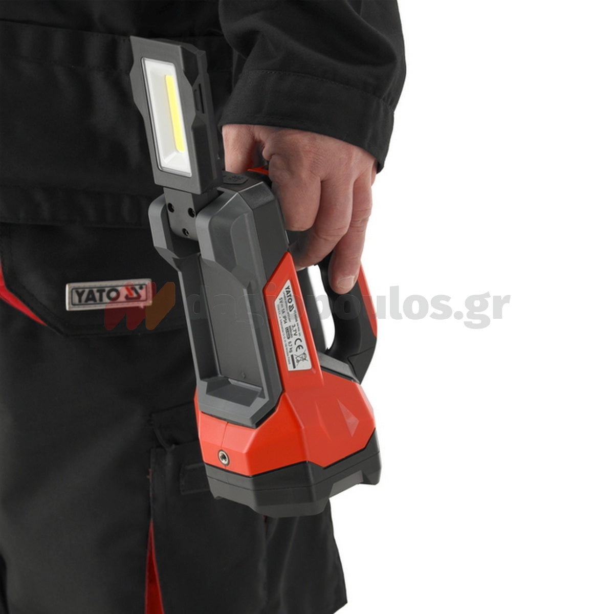 Yato YT-08548 Φακός Χειρός Επαναφορτιζόμενος USB 2 Σε 1 3.7V 1000 Lumens