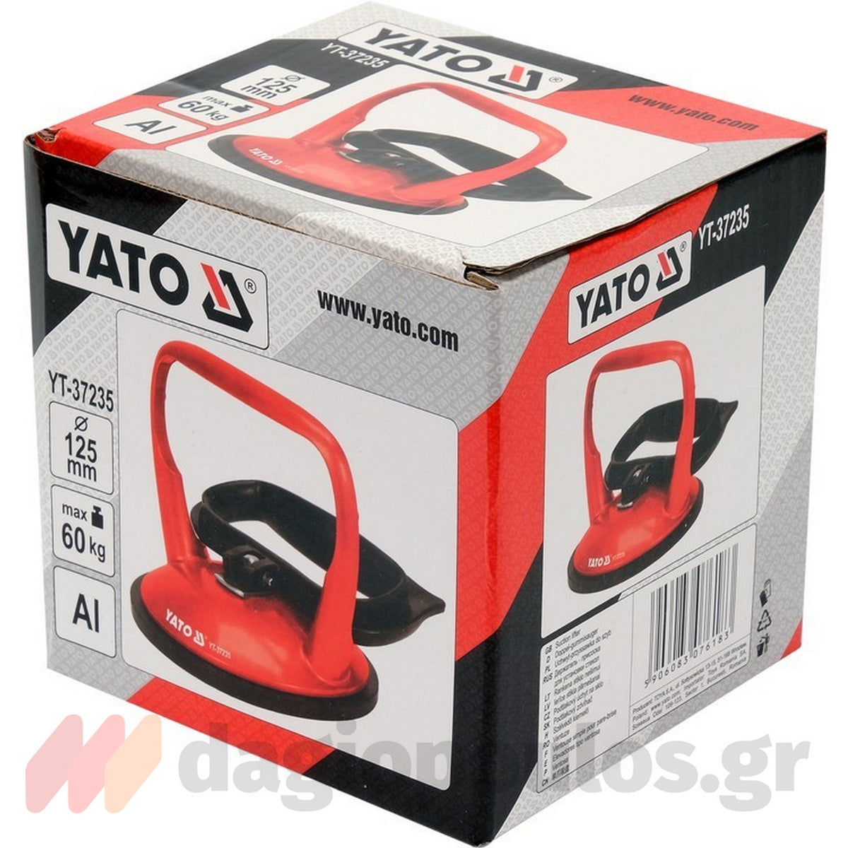 Yato YT-37235 Βεντούζα Τζαμιών - Πλακιδίων Μονή Αλουμινίου 125mm 60kgr