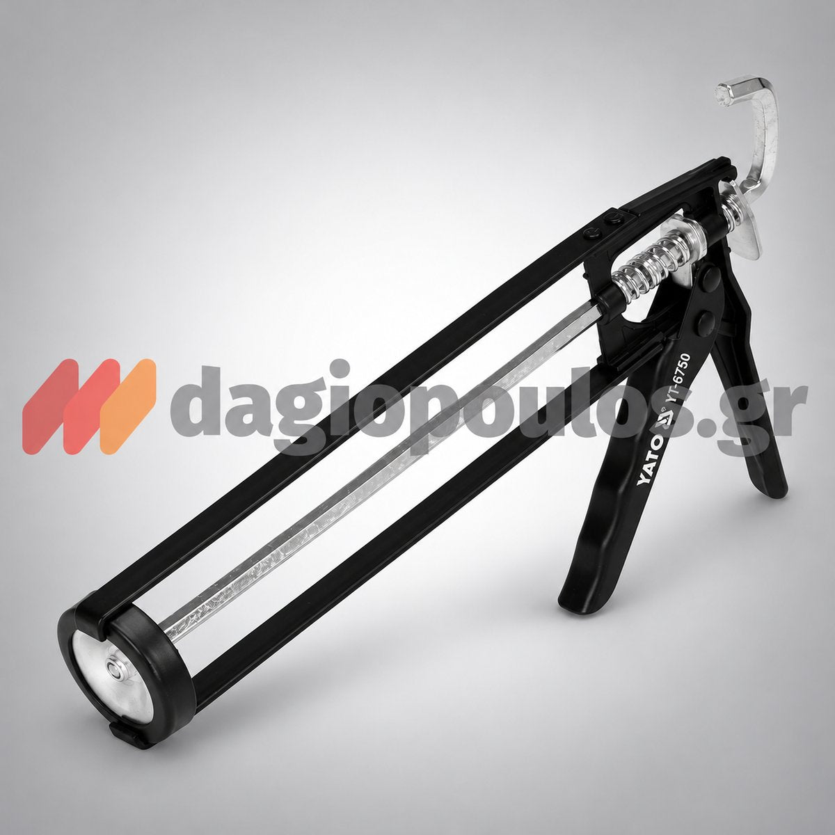 Yato YT-6750 πιστόλι σιλικόνης 300 ml σκελετού σε πλάγια όψη