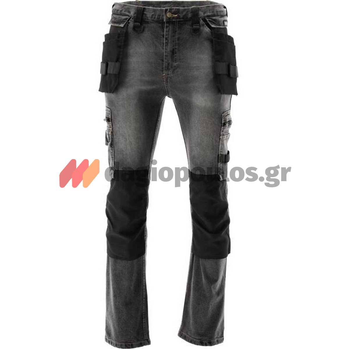Yato Stretch Jeans Παντελόνι Εργασίας Τζιν Γκρι