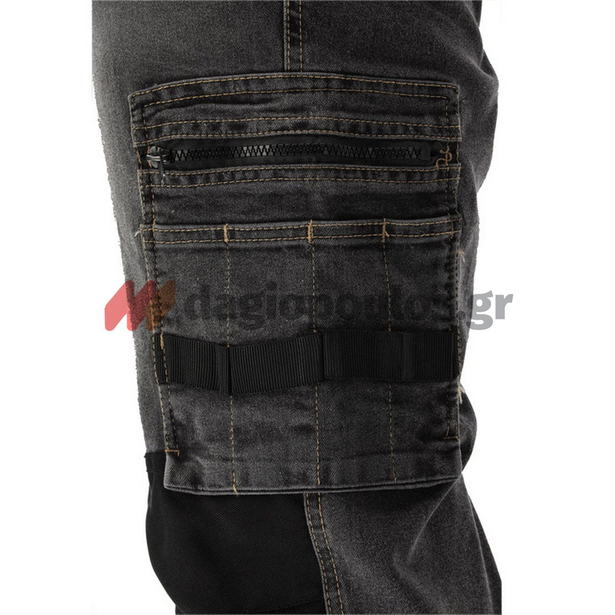 Yato Stretch Jeans Παντελόνι Εργασίας Τζιν Γκρι