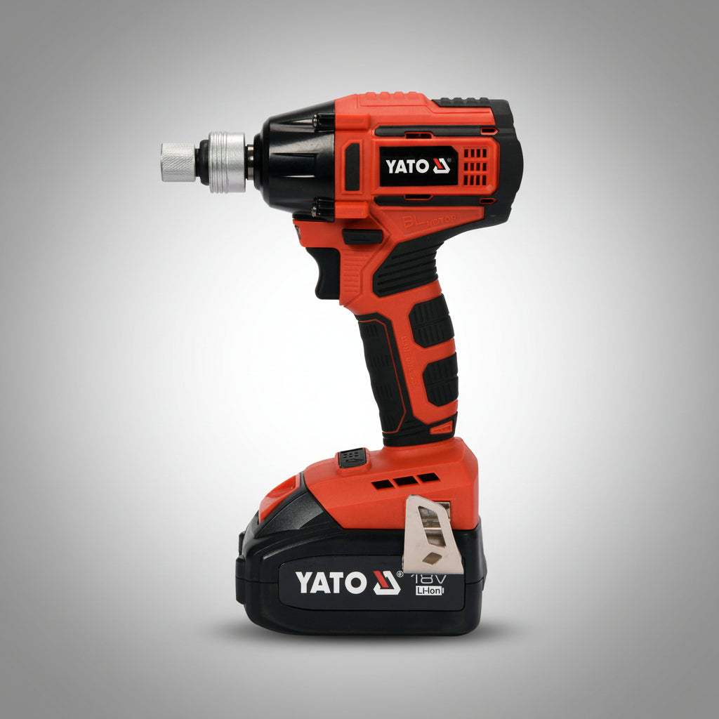 Yato YT-82802 Brushless Παλμικό Κατσαβίδι - Μπουλονόκλειδο Μπαταρίας 250Nm 18V Li-Ion Με Μπατ.3.0Ah - Φορτιστή - Βαλίτσα