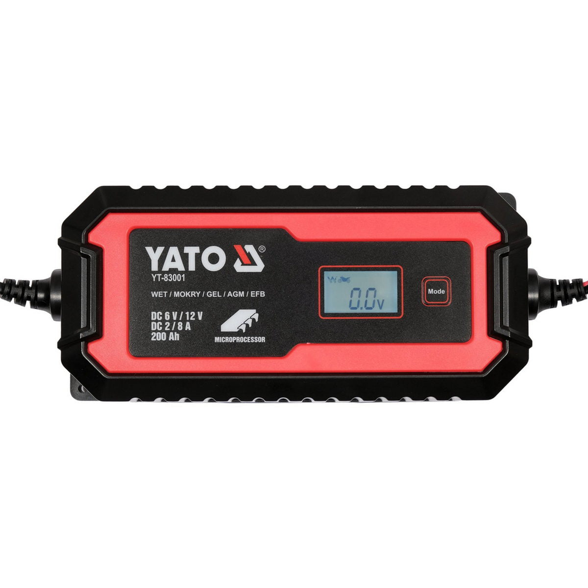 Yato YT-83001 Φορτιστής - Συντηρητής Μπαταρίας Αυτοκινήτου 6-12V 8A 200Ah
