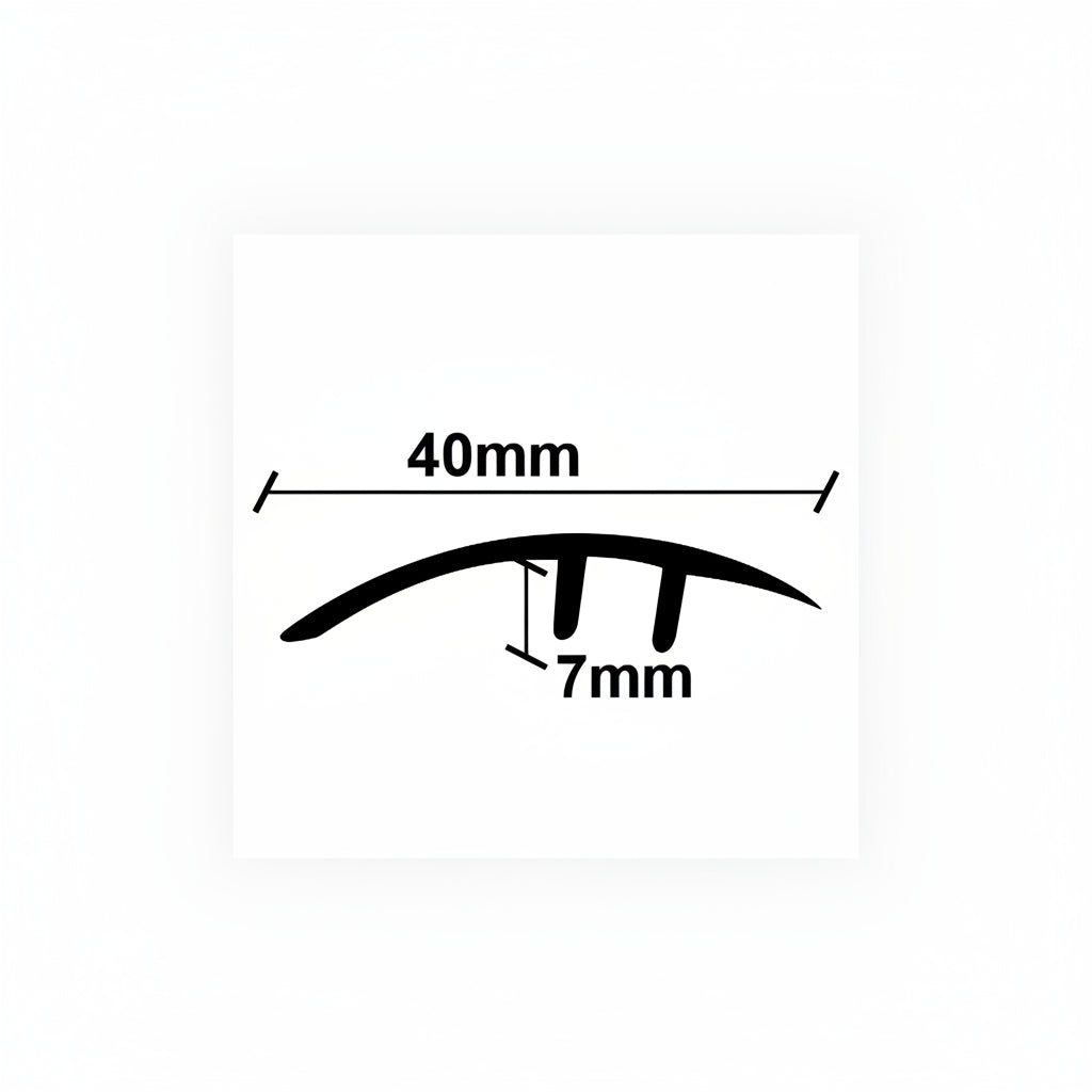 Προφίλ Παρκέ - Laminate Για Μεγάλη Βάση 40mm x 2750mm Ανισόπεδο Ασημί