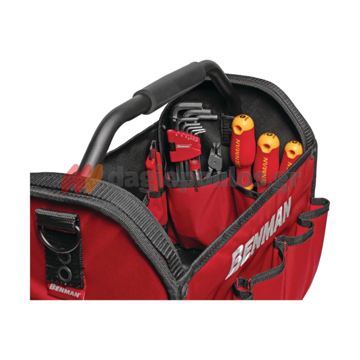 Benman 73195 Εργαλειοθήκη Υφασμάτινη Ανοικτού Τύπου Με Κεντρική Χειρολαβή