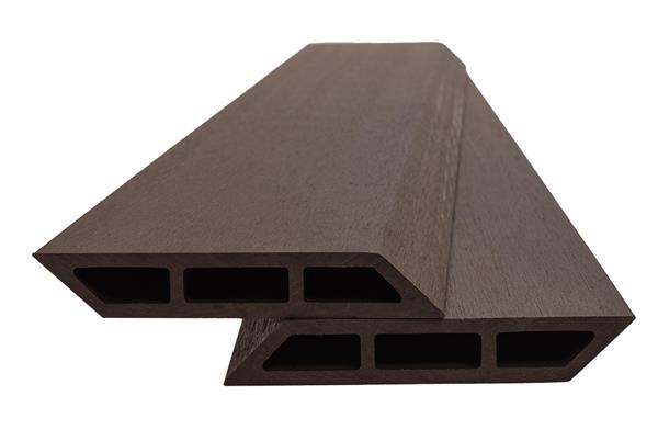 WPC Περίφραξης Διπλής Όψης 60110 Dark Brown 20x120x3600mm