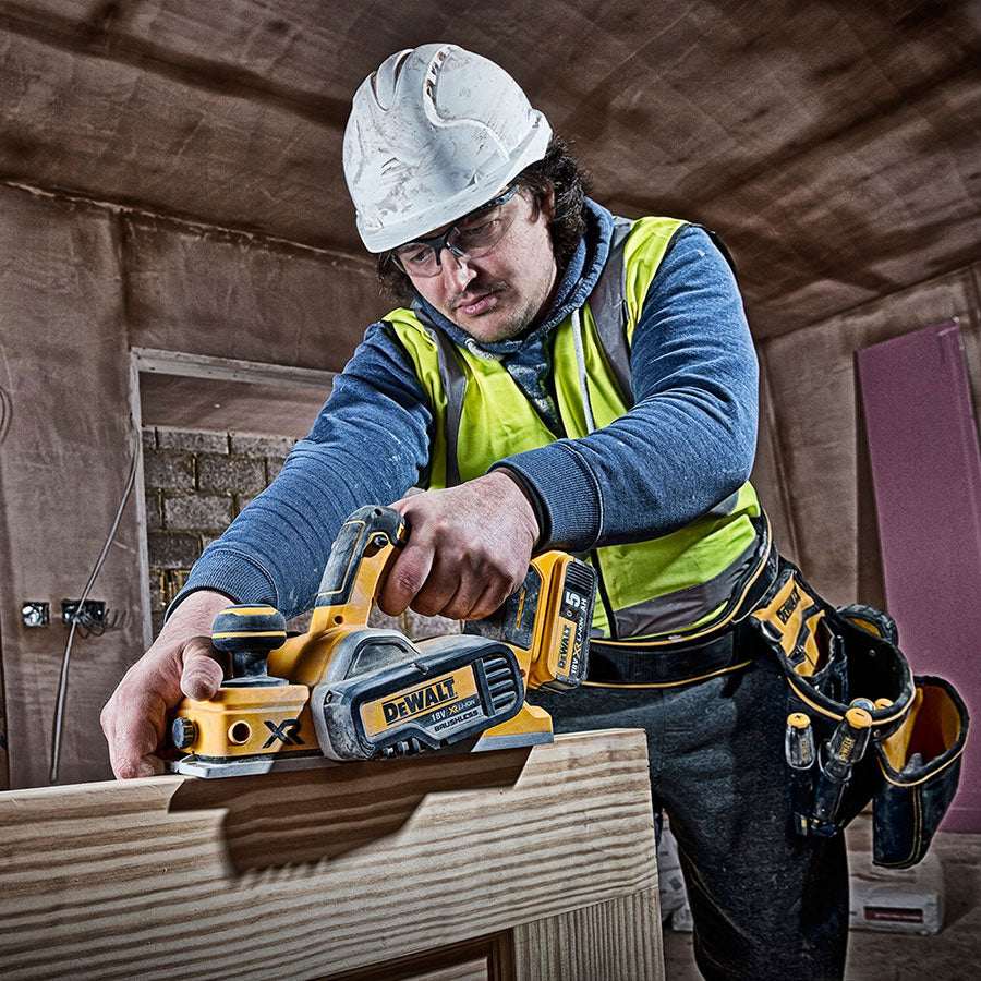 DeWalt DCP5802P2-QW Brushless Πλάνη Μπαταρίας 18V Li-Ion Με 2 Μπατ.5.0Ah - Φορτιστή - Βαλίτσα T-Stak