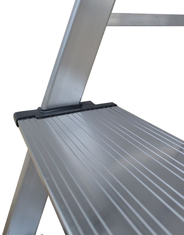 Profal 201 UNO PLUS Σκαλοσκαμπό (Σκαλάκι) Αλουμινίου με Σκαλοπάτια Στη Μία Πλευρά