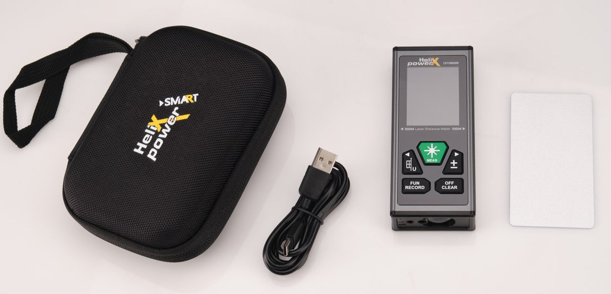 HelixPower DUALSABER Green Μετρητής Αποστάσεων Laser Διπλής Δέσμης 100mtr-200mtr