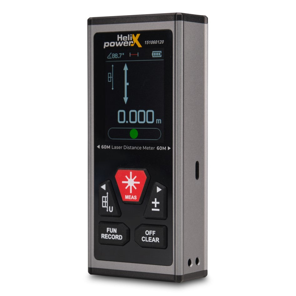 HelixPower DualSABER Red Μετρητής Αποστάσεων Laser Διπλής Δέσμης 60mtr 120mtr
