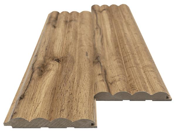 3D Wall Panel MDF Wave ST 808090 Pecan Με Πηχάκια 2750mm x 119mm x 16mm