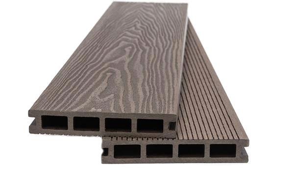 WPC Συνθετικό Δάπεδο DECK 80110 Dark Brown 25x146x3600mm Νέας Γενιάς