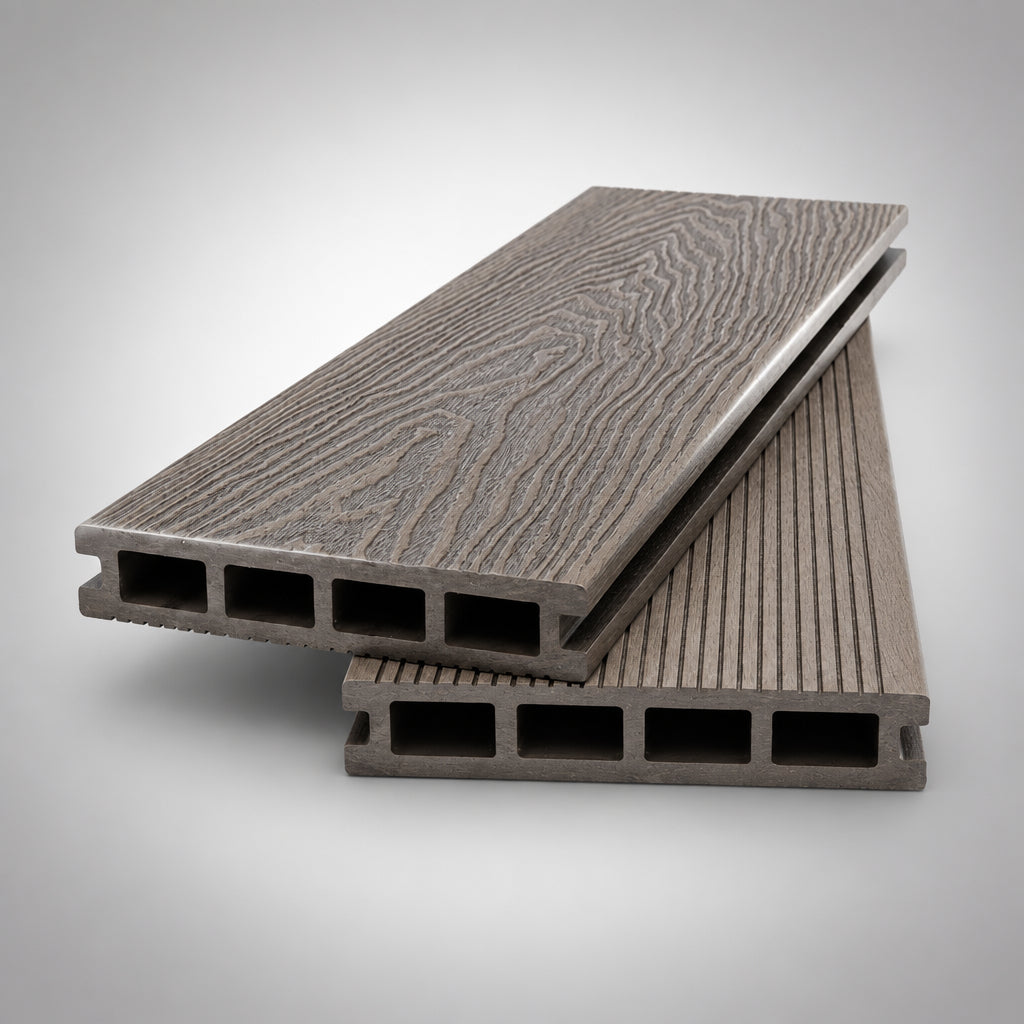 WPC Συνθετικό Δάπεδο DECK 80110 Dark Brown 25x146x3600mm Νέας Γενιάς