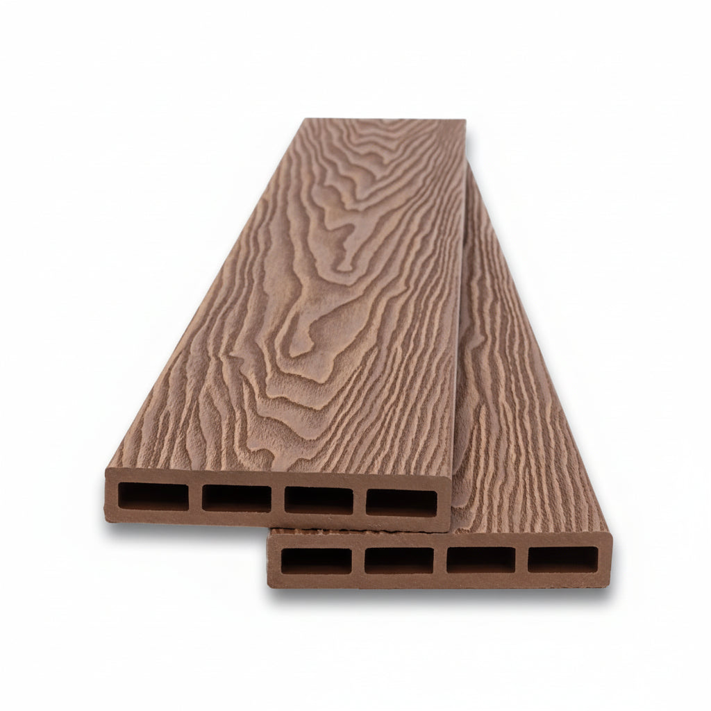 WPC Περίφραξης Νέας Γενιάς 3D Νερά Ξύλου 90155 Teak 20x1200x3600mm