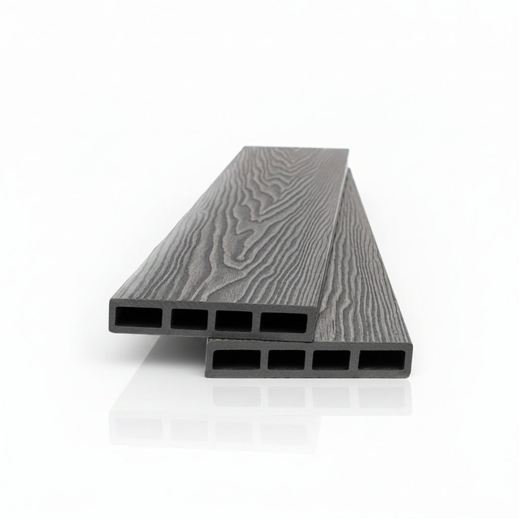 WPC Περίφραξης Νέας Γενιάς 3D Νερά Ξύλου 90180 Light Grey 20x1200x3600mm
