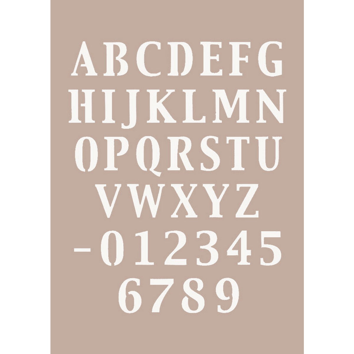 Fleur Stencil 71501 Alphabet 601 Διακόσμηση Τοίχου 21*29,7cm