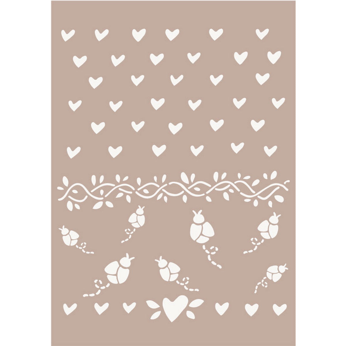 Fleur Stencil 71636 Theme 506 Διακόσμηση Τοίχου 21*29,7cm