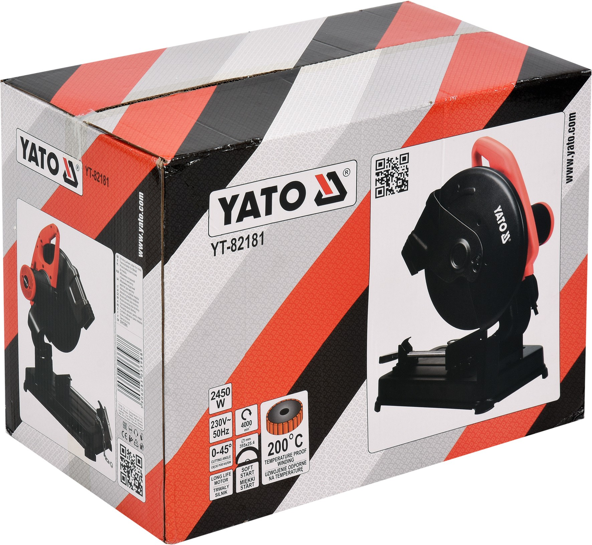 Yato YT-82181 Επαγγελματικό Ηλεκτρικό Δισκοπρίονο Φαλτσοκόφτης Μετάλλων 2450Watt 355mm