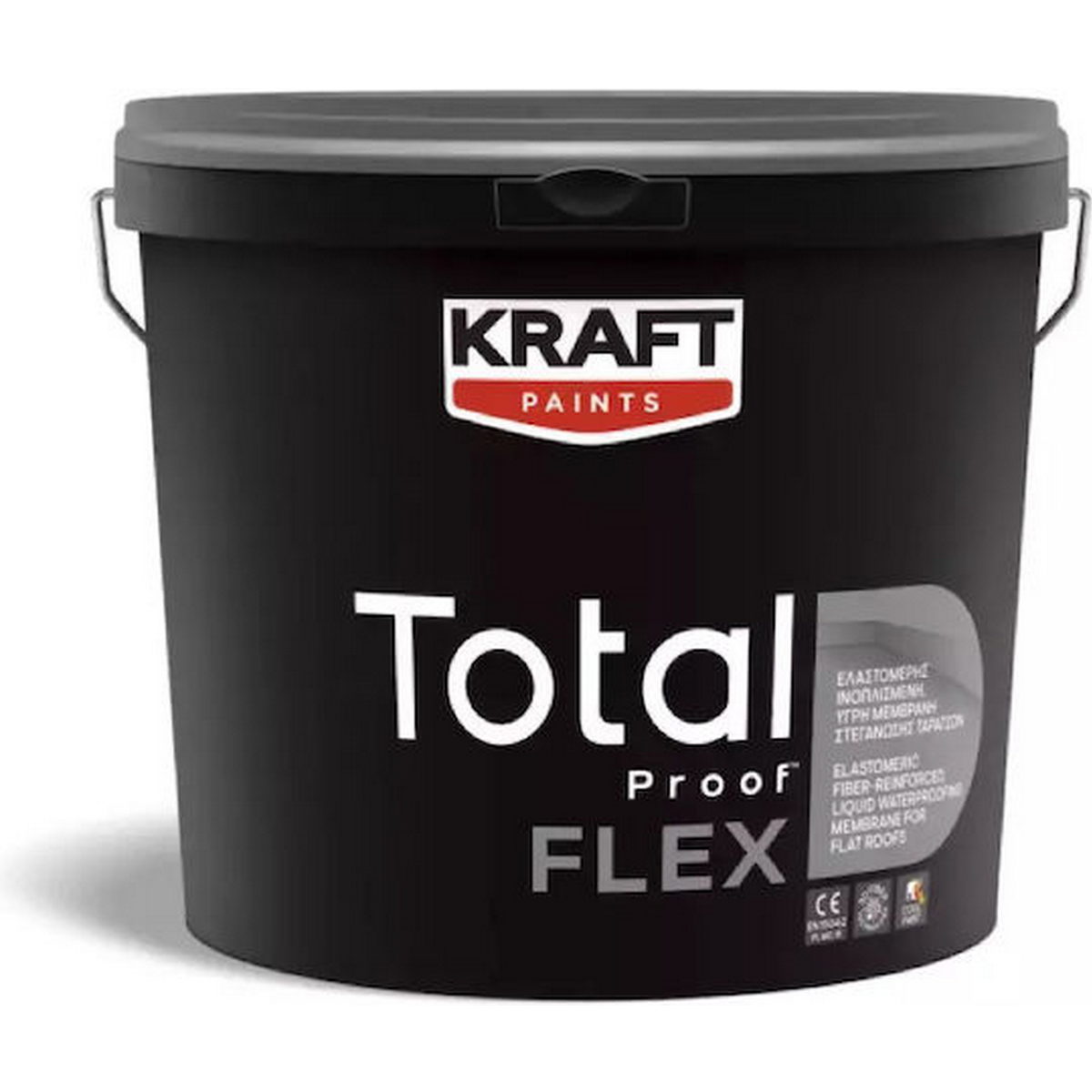 Kraft Total Proof Flex Ελαστομερές Ινοπλισμένο Μονωτικό Ταρατσών ΛΕΥΚΟ