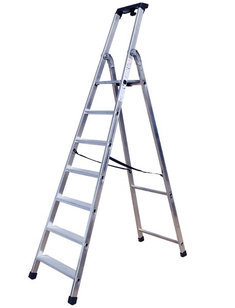 Profal XMAX 85 Ενισχυμένη Επαγγελματική Σκάλα Αλουμινίου Με Σκαλοπάτι 85mm