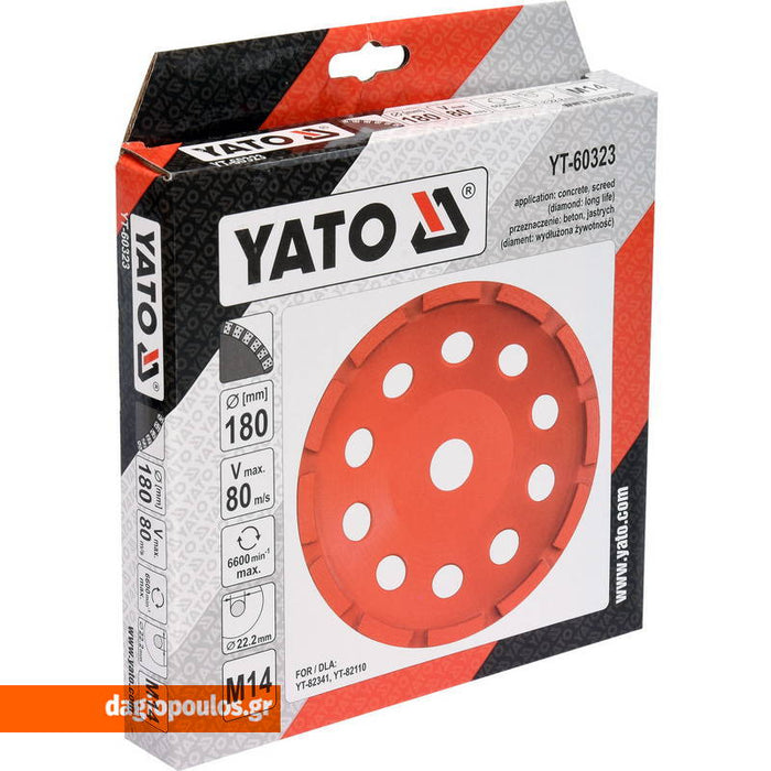 Yato YT-60323 Δίσκος Λείανσης Μπέτου Dagiopoulos.gr
