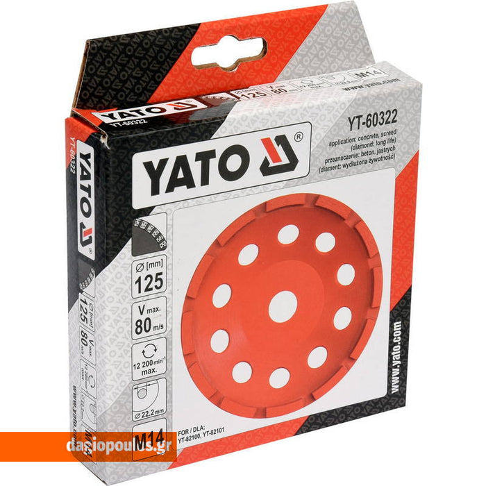 Yato YT-60322 Δίσκος Λείανσης Μπέτου Dagiopoulos.gr