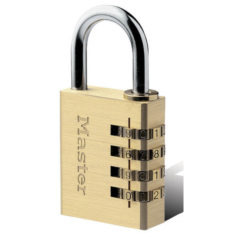 Master Lock 640EURD Λουκέτο Ασφαλείας Ορειχάλκινο Με Συνδυασμού 40mm