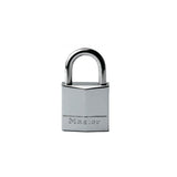 Master Lock Λουκέτο μπρούτζινο επινικελωμένο με λαιμό Inox 30mm