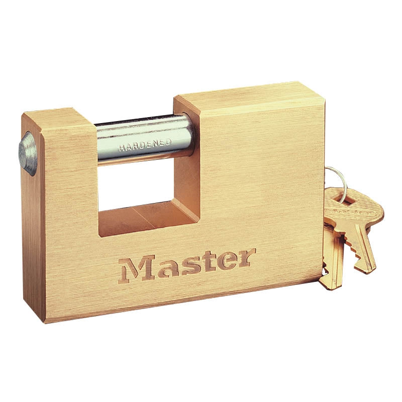 Master Lock 606EURD Λουκέτο Πείρου (Τάκος) Ορειχάλκινος Με Ατσάλινο Πείρο 63mm
