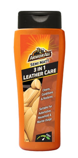 Armor All 3in1 Leather Care Semi Matt Λοσιόν Περιποίησης Δέρματος Ματ 3 Σε 1 250ml