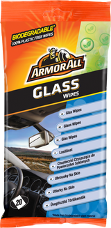 Armor All FlowPack Wipes Glass Υγρομάντηλα Για Τα Τζάμια Σετ 20 Τεμ