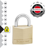 Master Lock 130QΣυ λογή Λουκέτο Ορειχάλκινα 30mm Σετ 4 Τεμ Με Ίδιο Κλειδί