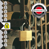 Master Lock 140EURQNOP Συλλογή Λουκέτο Ορειχάλκινα 40mm Σετ 4 Τεμ Με Ίδιο Κλειδί