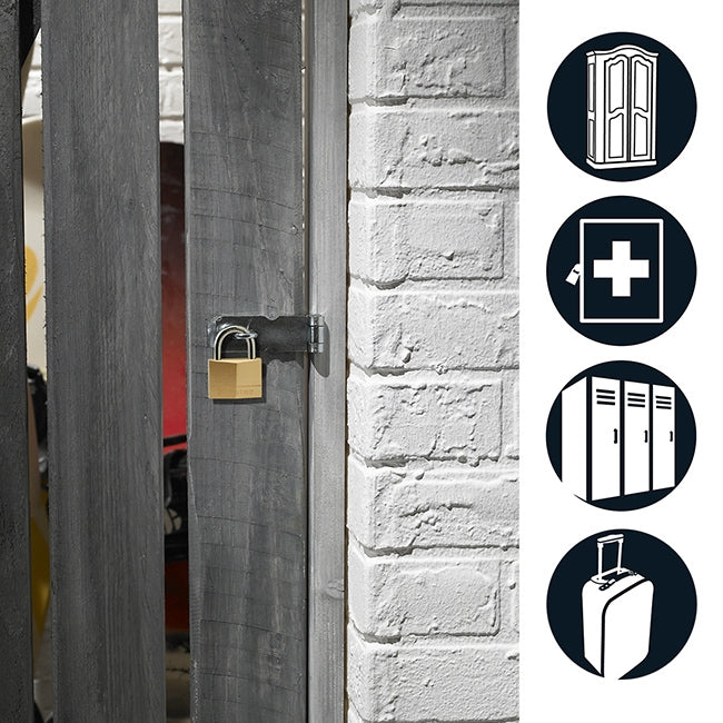 Master Lock 150EURQNOP Συλλογή Λουκέτο Ορειχάλκινα 50mm Σετ 4 Τεμ Με Ίδιο Κλειδί