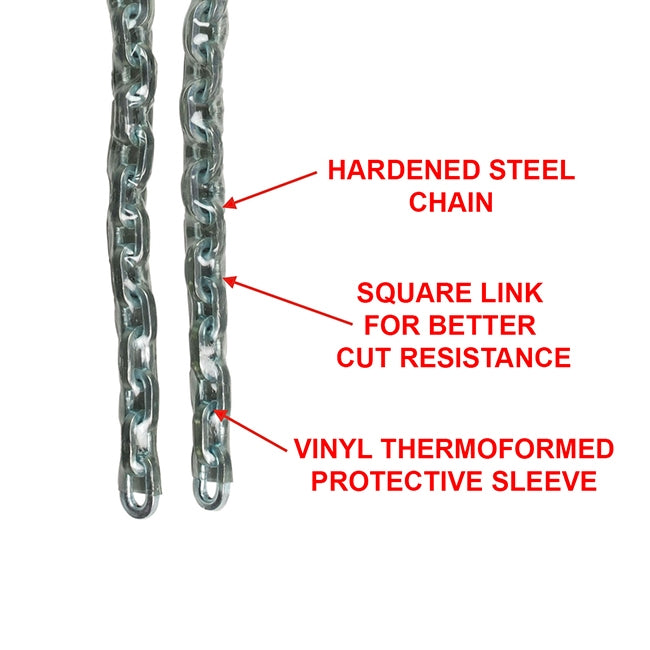 Master Lock 8011EURD Αλυσίδα Ατσάλινη Με Επένδυση Βινυλίου 6mm x 100cm