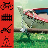 Master Lock 8011EURD Αλυσίδα Ατσάλινη Με Επένδυση Βινυλίου 6mm x 100cm