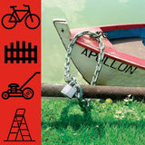 Master Lock 8012EURD Αλυσίδα Ατσάλινη Με Επένδυση Βινυλίου 6mm x 150cm