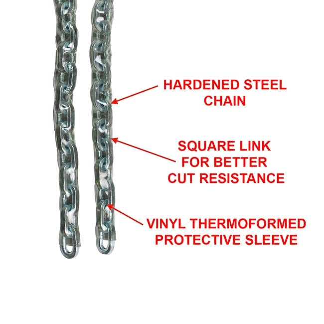 Master Lock 8012EURD Αλυσίδα Ατσάλινη Με Επένδυση Βινυλίου 6mm x 150cm