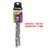Master Lock 8016EURD Αλυσίδα Ατσάλινη Με Επένδυση Βινυλίου 8mm x 100cm
