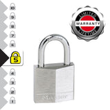 Master Lock 640EURD Λουκέτο Ορειχάλκινο Επινικελωμένο Ανοξείδωτο Inox 40mm