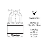 Master Lock M1BEURD Excell Λουκέτο Υψίστης Ασφαλείας Με Ορειχάλκινο Φινίρισμα 45mm