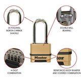 Master Lock M175EURDLH Excell Λουκέτο Υψίστης Ασφαλείας Συνδυασμού Με Ορειχάλκινο Φινίρισμα 56mm