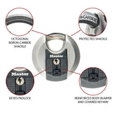 Master Lock M50EURD Excell Λουκέτο Υψίστης Ασφαλείας Δίσκος Ανοξείδωτος 80mm