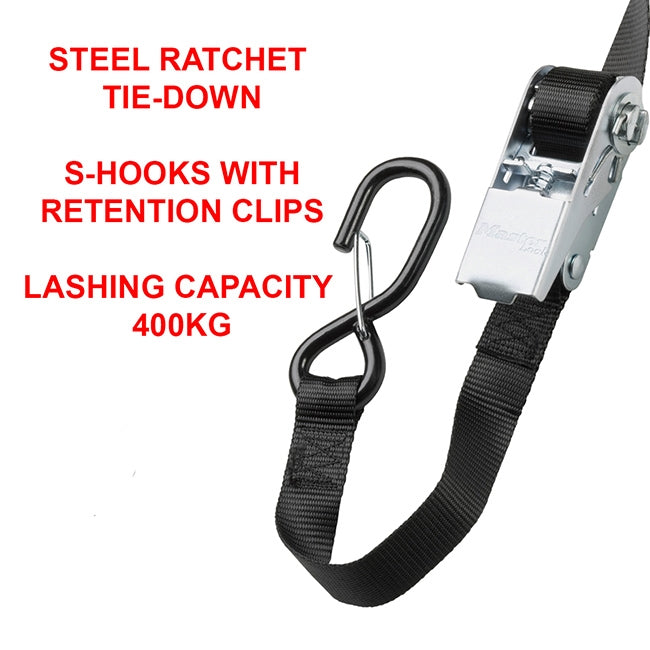 Master Lock 3109EURDAT Ιμάντας Με Καστάνια & Λαβή Με Γάντζο S 25mm x 500cm