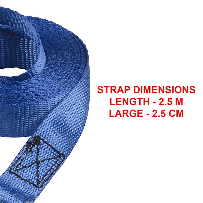 Master Lock 4363EURDAT Master Eco Ιμάντες Πρόσδεσης Φορτίου Με Πόρπη 2,5m x 25mm Σετ 2 Τεμ